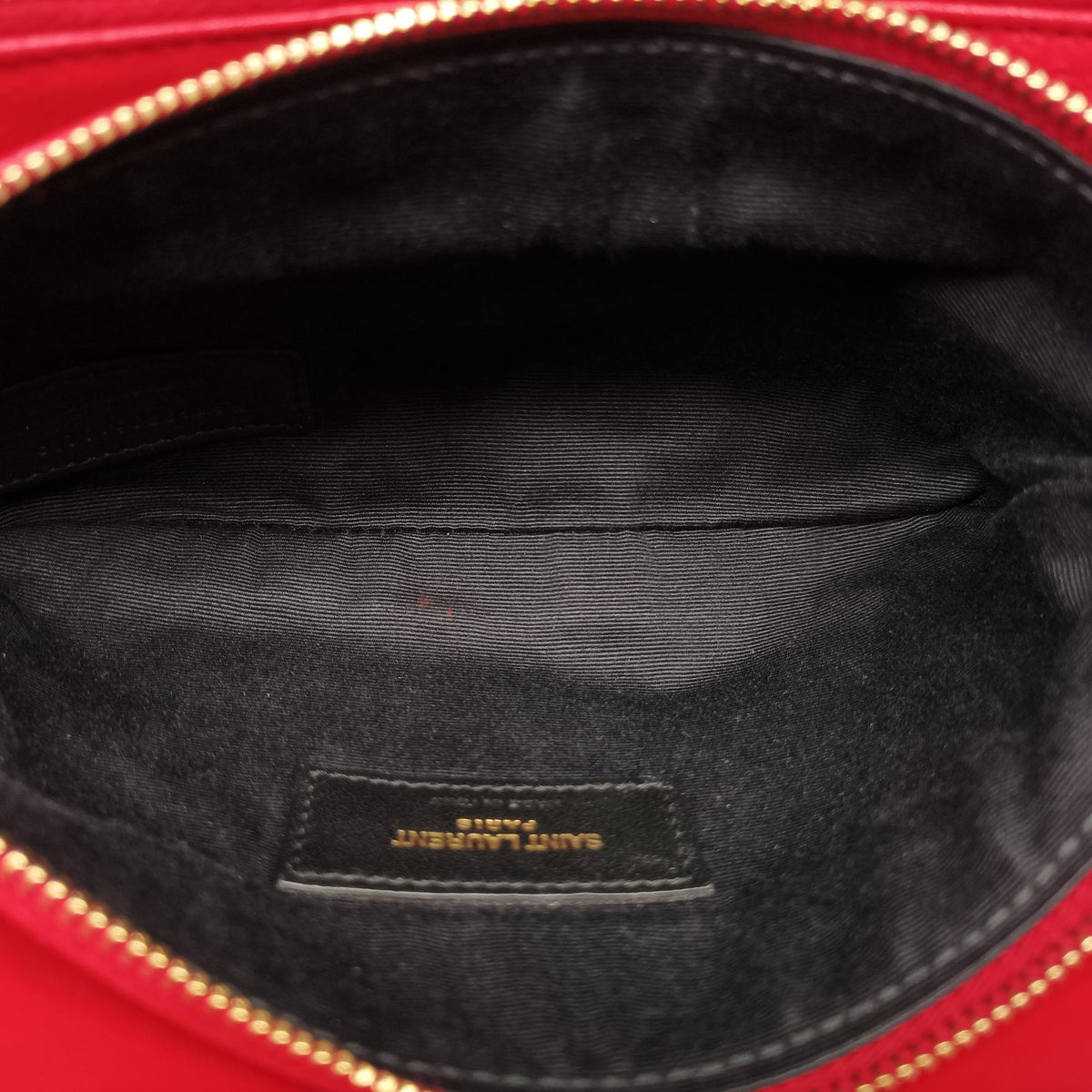 Pre-owned Yves Saint Laurent ANGIE Red Leather 568906 shoulderbag | stylenewstar