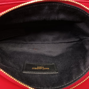 Pre-owned Yves Saint Laurent ANGIE Red Leather 568906 shoulderbag | stylenewstar