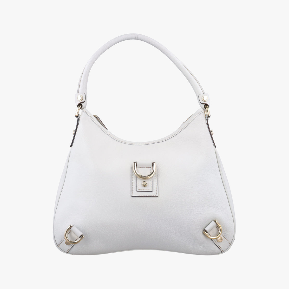 Vintage Gucci Abbey White Leather 130738 shoulderbag | stylenewstar