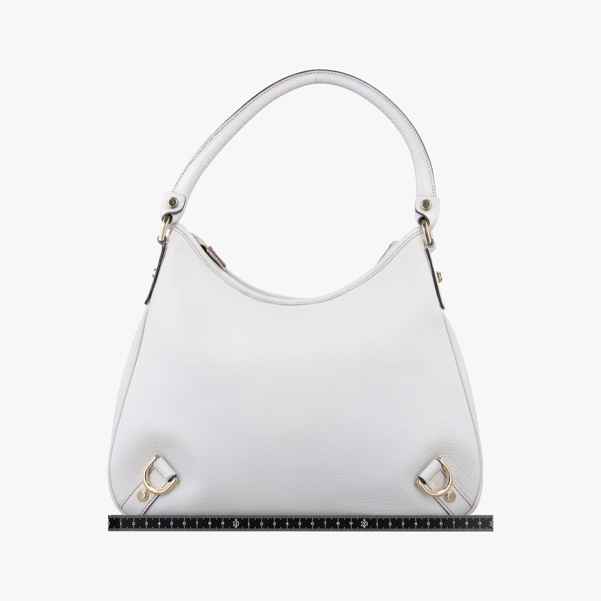 Vintage Gucci Abbey White Leather 130738 shoulderbag | stylenewstar