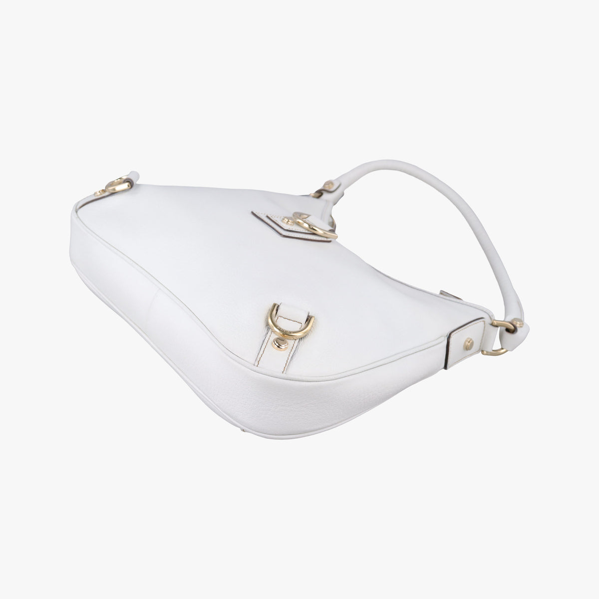 Vintage Gucci Abbey White Leather 130738 shoulderbag | stylenewstar