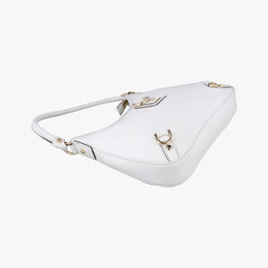 Vintage Gucci Abbey White Leather 130738 shoulderbag | stylenewstar