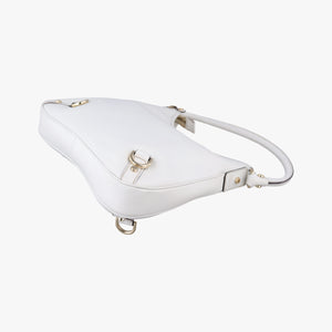 Vintage Gucci Abbey White Leather 130738 shoulderbag | stylenewstar