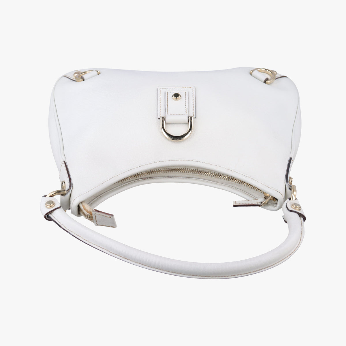 Vintage Gucci Abbey White Leather 130738 shoulderbag | stylenewstar