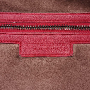 Pre-owned Bottega Veneta Intrecciato Red lambskin  handbag | stylenewstar