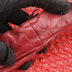 Pre-owned Bottega Veneta Intrecciato Red lambskin  handbag | stylenewstar
