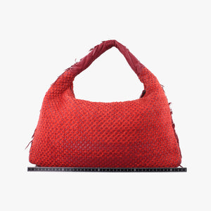 Pre-owned Bottega Veneta Intrecciato Red lambskin  handbag | stylenewstar