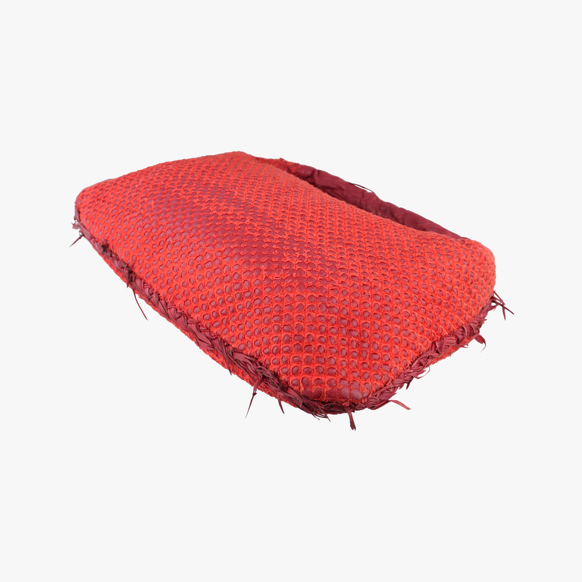 Pre-owned Bottega Veneta Intrecciato Red lambskin  handbag | stylenewstar