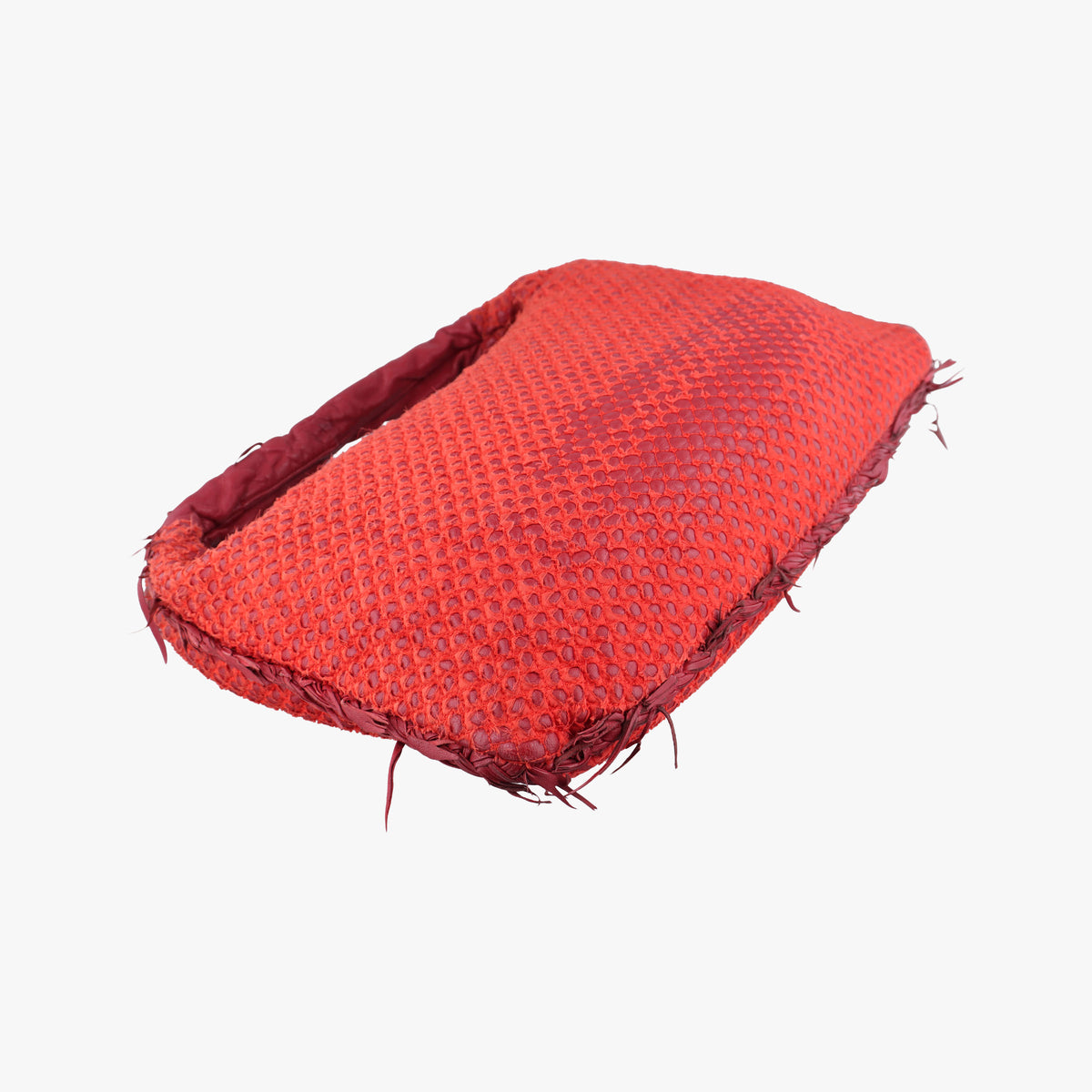 Pre-owned Bottega Veneta Intrecciato Red lambskin  handbag | stylenewstar