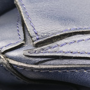 Pre-owned Loewe Puzzle Blue Leather  shoulderbag | stylenewstar