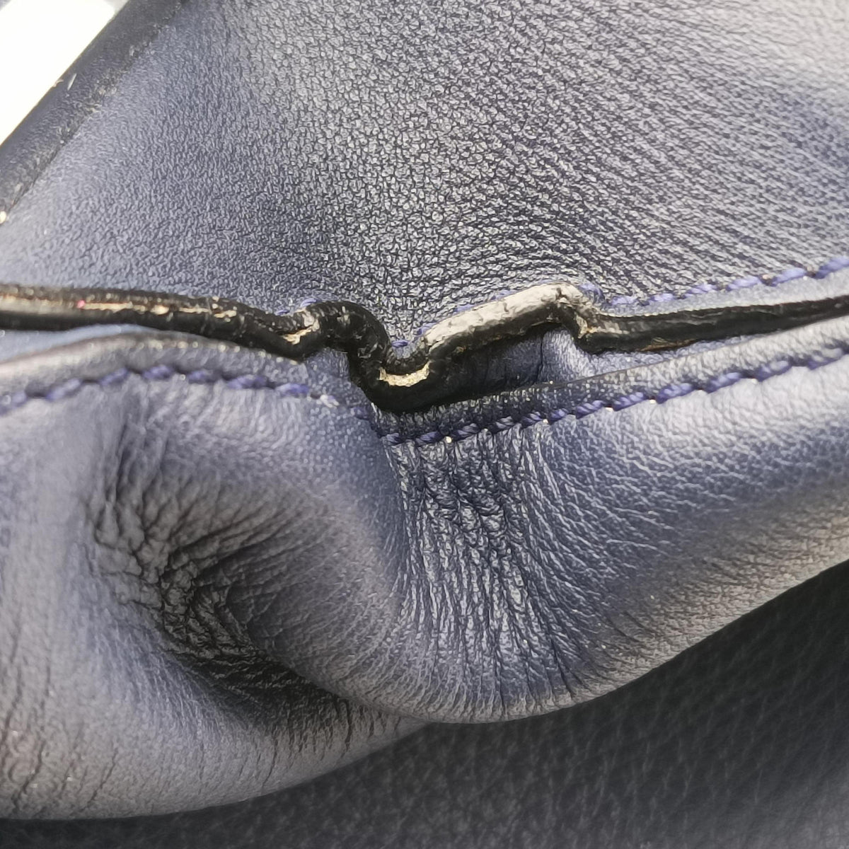 Pre-owned Loewe Puzzle Blue Leather  shoulderbag | stylenewstar