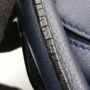 Pre-owned Loewe Puzzle Blue Leather  shoulderbag | stylenewstar
