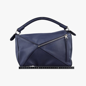 Pre-owned Loewe Puzzle Blue Leather  shoulderbag | stylenewstar