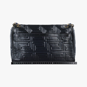 Pre-owned VERSACE Couture quilted Black Patent Leather  shoulderbag | stylenewstar