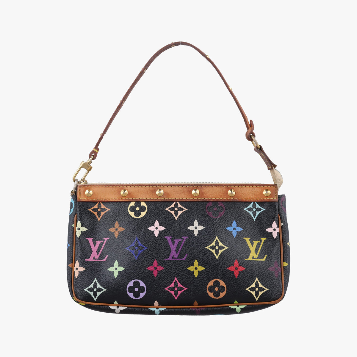 Vintage Louis Vuitton Pochette Accessoires Noir Monogram Multicolor M92648 handbag | stylenewstar
