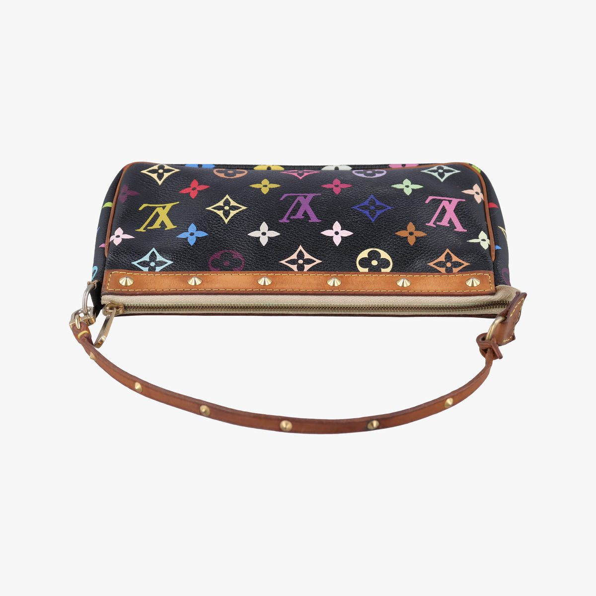 Vintage Louis Vuitton Pochette Accessoires Noir Monogram Multicolor M92648 handbag | stylenewstar