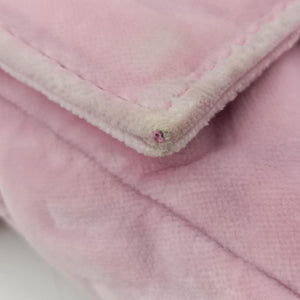Secondhand Fendi BAGUETTE Pink velour 8BS017 shoulderbag | stylenewstar