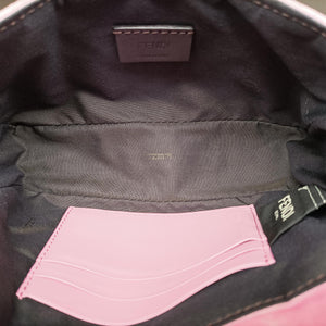 Secondhand Fendi BAGUETTE Pink velour 8BS017 shoulderbag | stylenewstar