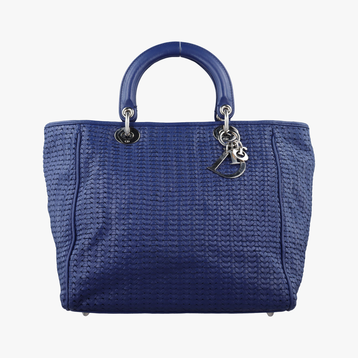 Secondhand Christian Dior Soft Lady Dior Blue lambskin  handbag | stylenewstar