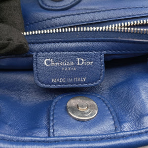 Secondhand Christian Dior Soft Lady Dior Blue lambskin  handbag | stylenewstar