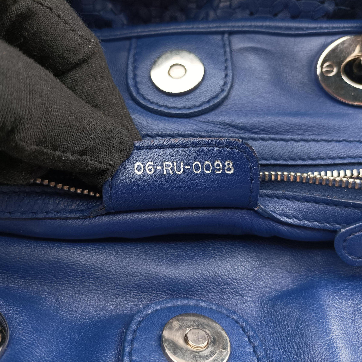Secondhand Christian Dior Soft Lady Dior Blue lambskin  handbag | stylenewstar