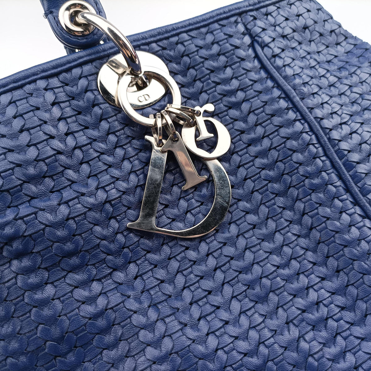Secondhand Christian Dior Soft Lady Dior Blue lambskin  handbag | stylenewstar