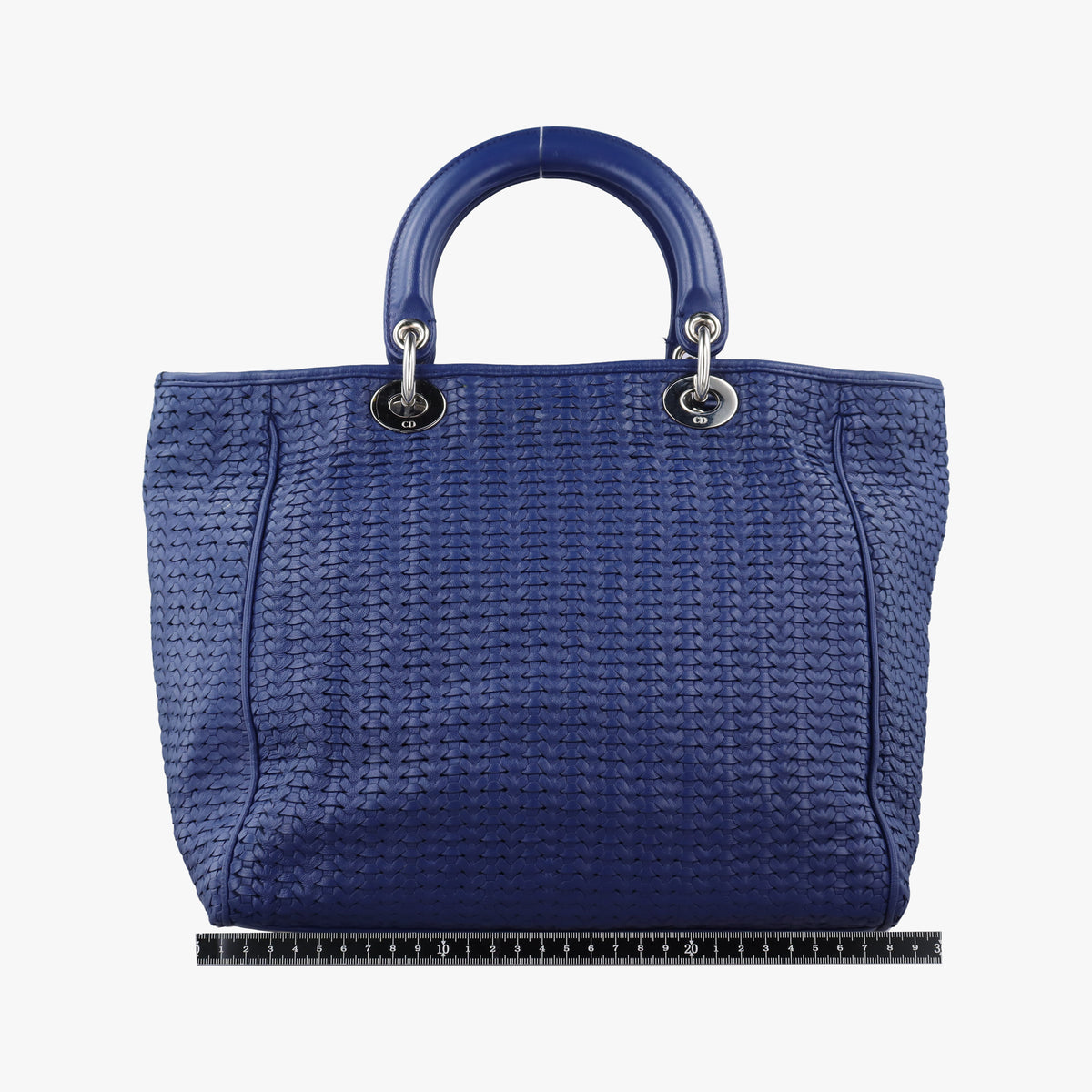 Secondhand Christian Dior Soft Lady Dior Blue lambskin  handbag | stylenewstar