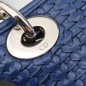 Secondhand Christian Dior Soft Lady Dior Blue lambskin  handbag | stylenewstar