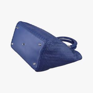 Secondhand Christian Dior Soft Lady Dior Blue lambskin  handbag | stylenewstar