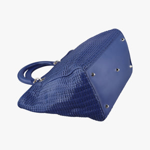 Secondhand Christian Dior Soft Lady Dior Blue lambskin  handbag | stylenewstar