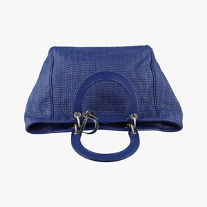Secondhand Christian Dior Soft Lady Dior Blue lambskin  handbag | stylenewstar