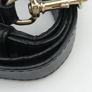 Pre-owned Gucci Sherry Line navy×red×beige canvas×leather 247205 shoulderbag | stylenewstar