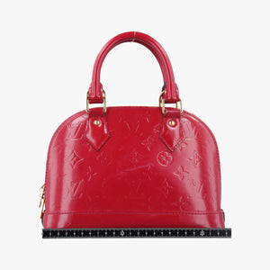 Pre-owned Louis Vuitton Alma BB pomme d'amour Vernis M90174 shoulderbag | stylenewstar