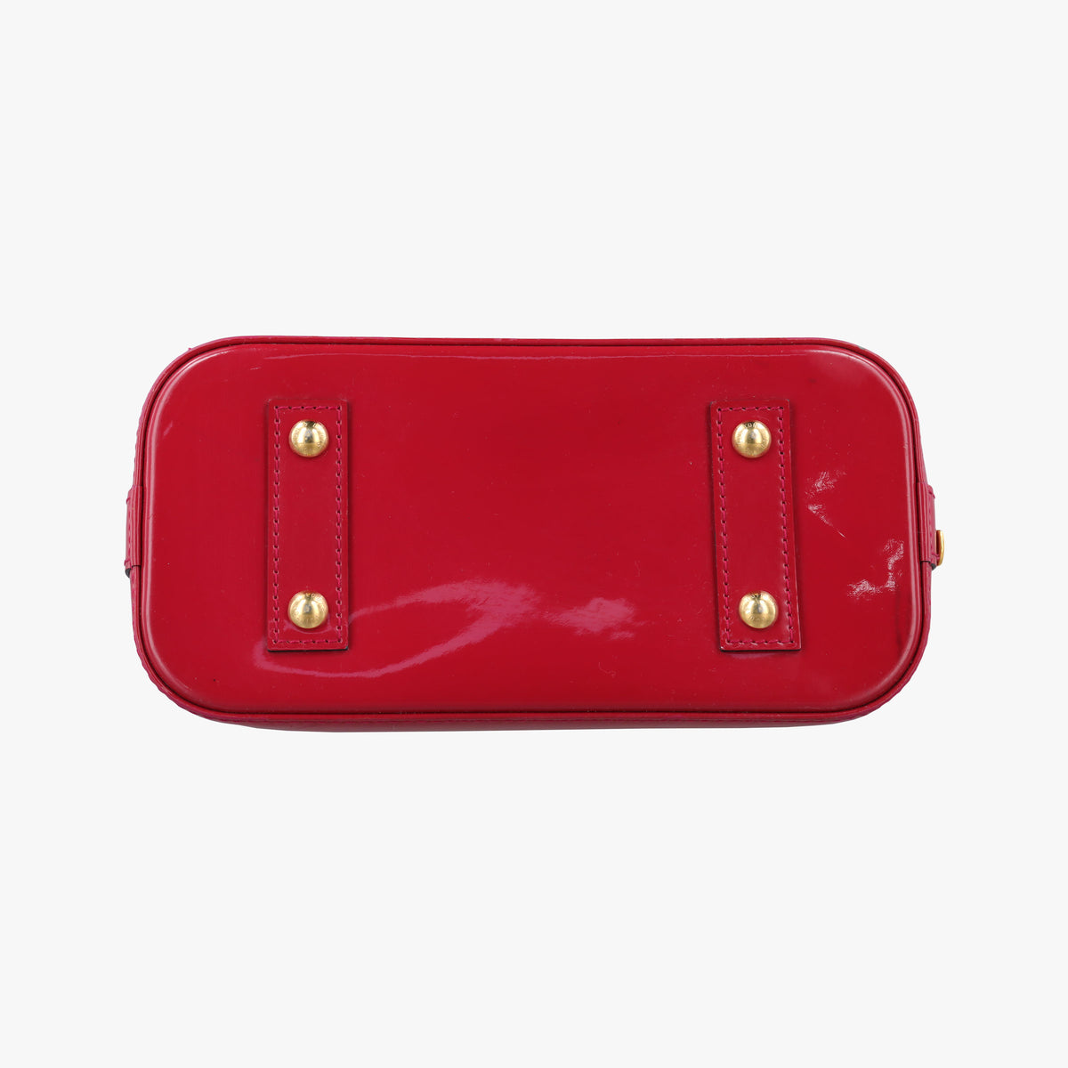 Pre-owned Louis Vuitton Alma BB pomme d'amour Vernis M90174 shoulderbag | stylenewstar