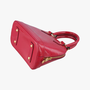 Pre-owned Louis Vuitton Alma BB pomme d'amour Vernis M90174 shoulderbag | stylenewstar