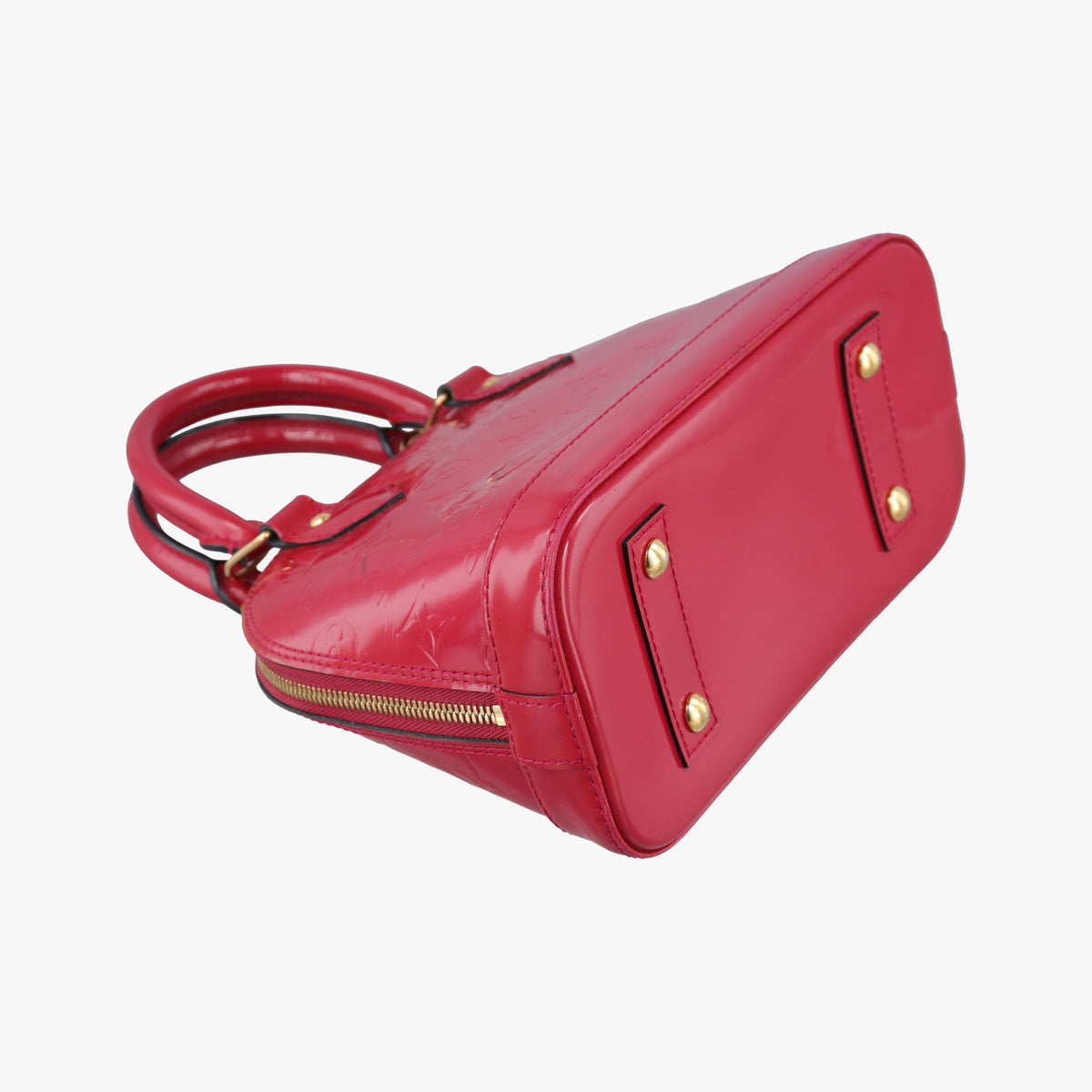 Pre-owned Louis Vuitton Alma BB pomme d'amour Vernis M90174 shoulderbag | stylenewstar