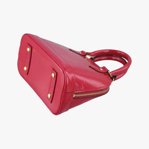 Pre-owned Louis Vuitton Alma BB pomme d'amour Vernis M90174 shoulderbag | stylenewstar