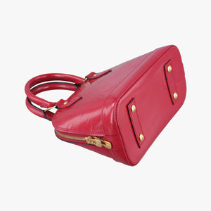 Pre-owned Louis Vuitton Alma BB pomme d'amour Vernis M90174 shoulderbag | stylenewstar