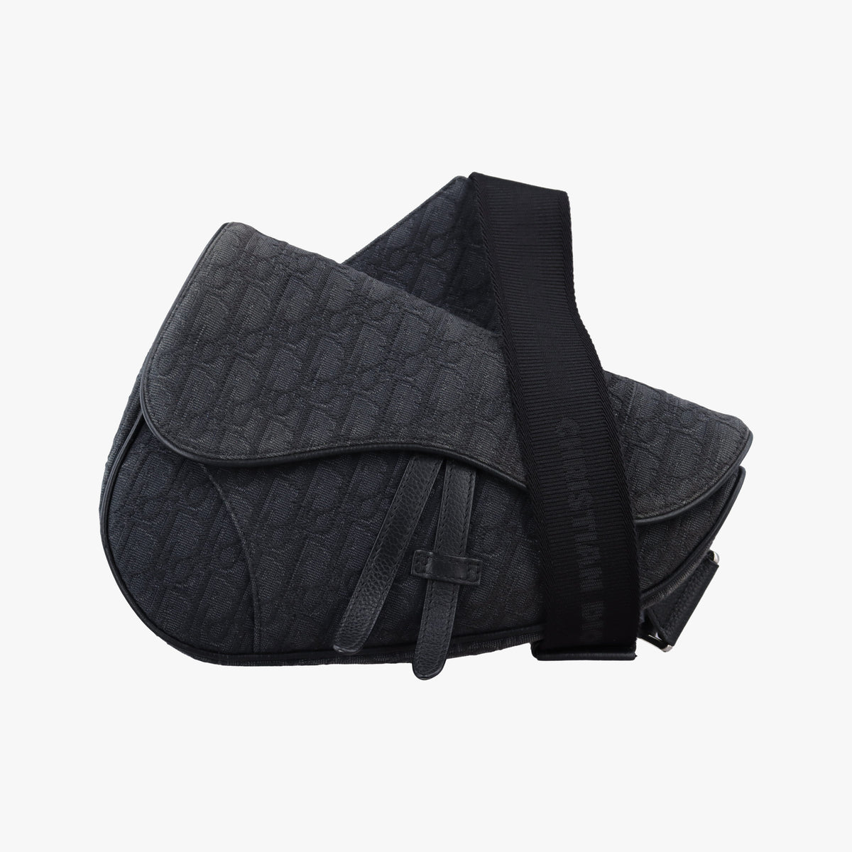 Vintage Christian Dior Saddle Black Jacquard  bum bag/waist bag | stylenewstar