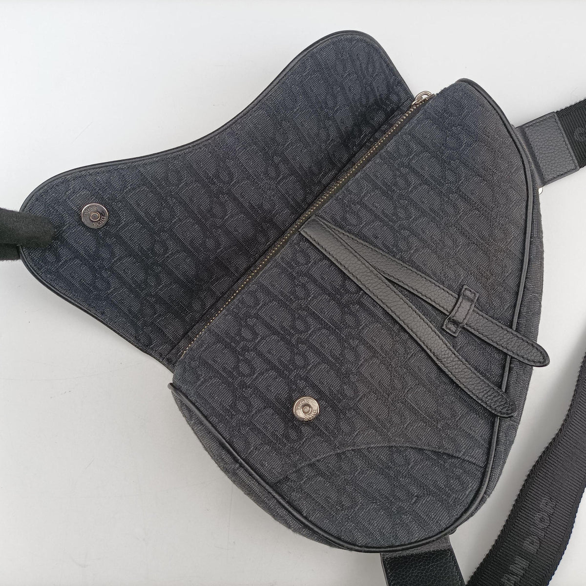 Vintage Christian Dior Saddle Black Jacquard  bum bag/waist bag | stylenewstar