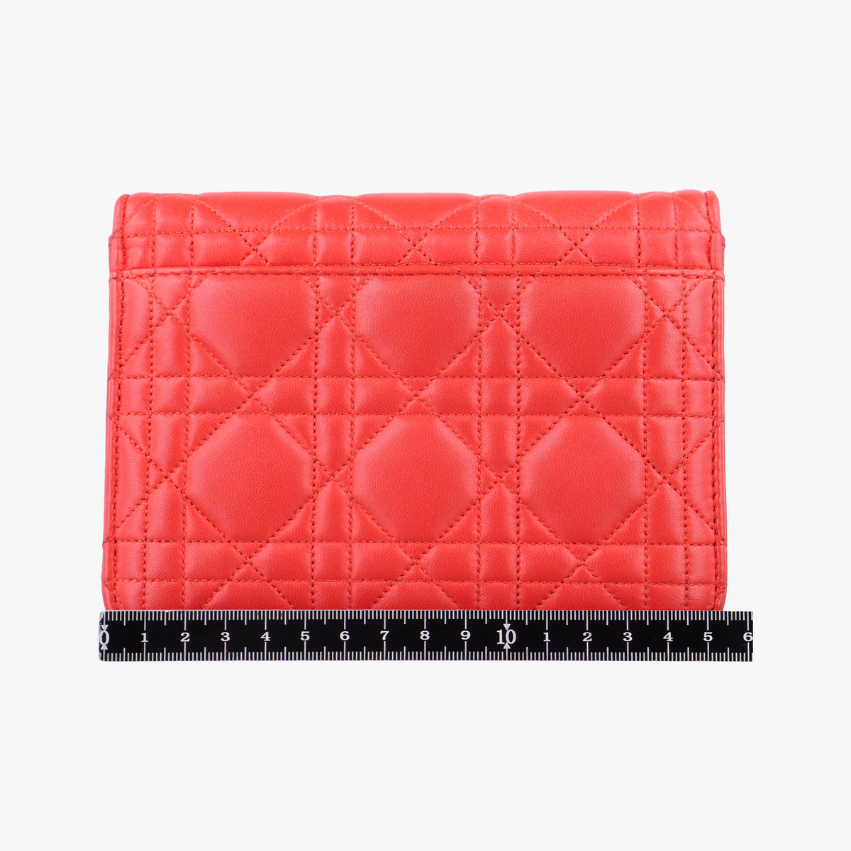 Pre-owned Christian Dior Cannage New Lock Red x Pink lambskin  shoulderbag | stylenewstar