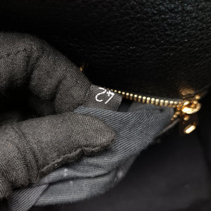 Pre-owned Dolce & Gabbana Greta Black Leather  shoulderbag | stylenewstar