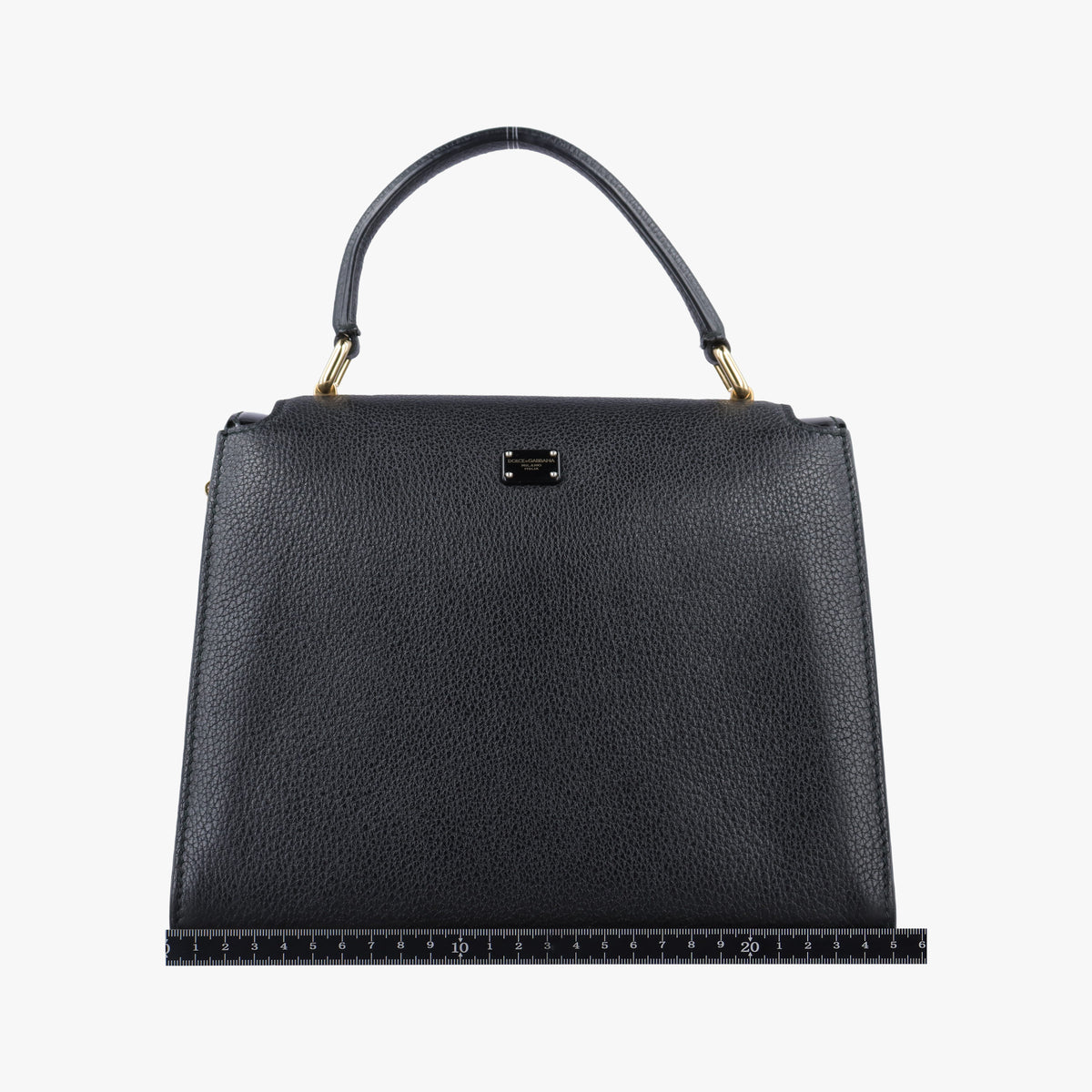 Pre-owned Dolce & Gabbana Greta Black Leather  shoulderbag | stylenewstar