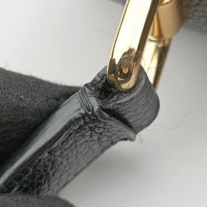 Pre-owned Dolce & Gabbana Greta Black Leather  shoulderbag | stylenewstar