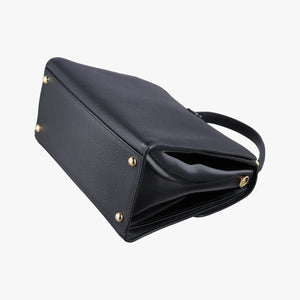 Pre-owned Dolce & Gabbana Greta Black Leather  shoulderbag | stylenewstar