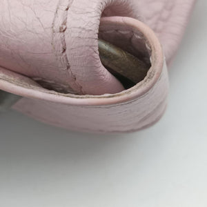 Pre-owned Balenciaga Pompon Pink Lambskin  shoulderbag | stylenewstar