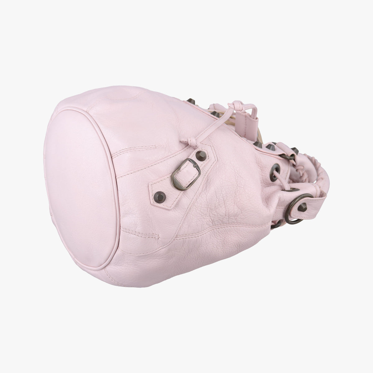 Pre-owned Balenciaga Pompon Pink Lambskin  shoulderbag | stylenewstar