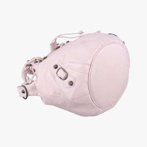 Pre-owned Balenciaga Pompon Pink Lambskin  shoulderbag | stylenewstar