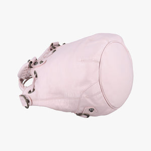 Pre-owned Balenciaga Pompon Pink Lambskin  shoulderbag | stylenewstar