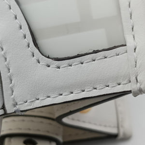Pre-owned Fendi Runaway Shopper White PVC coated canvas 8BH353 shoulderbag | stylenewstar